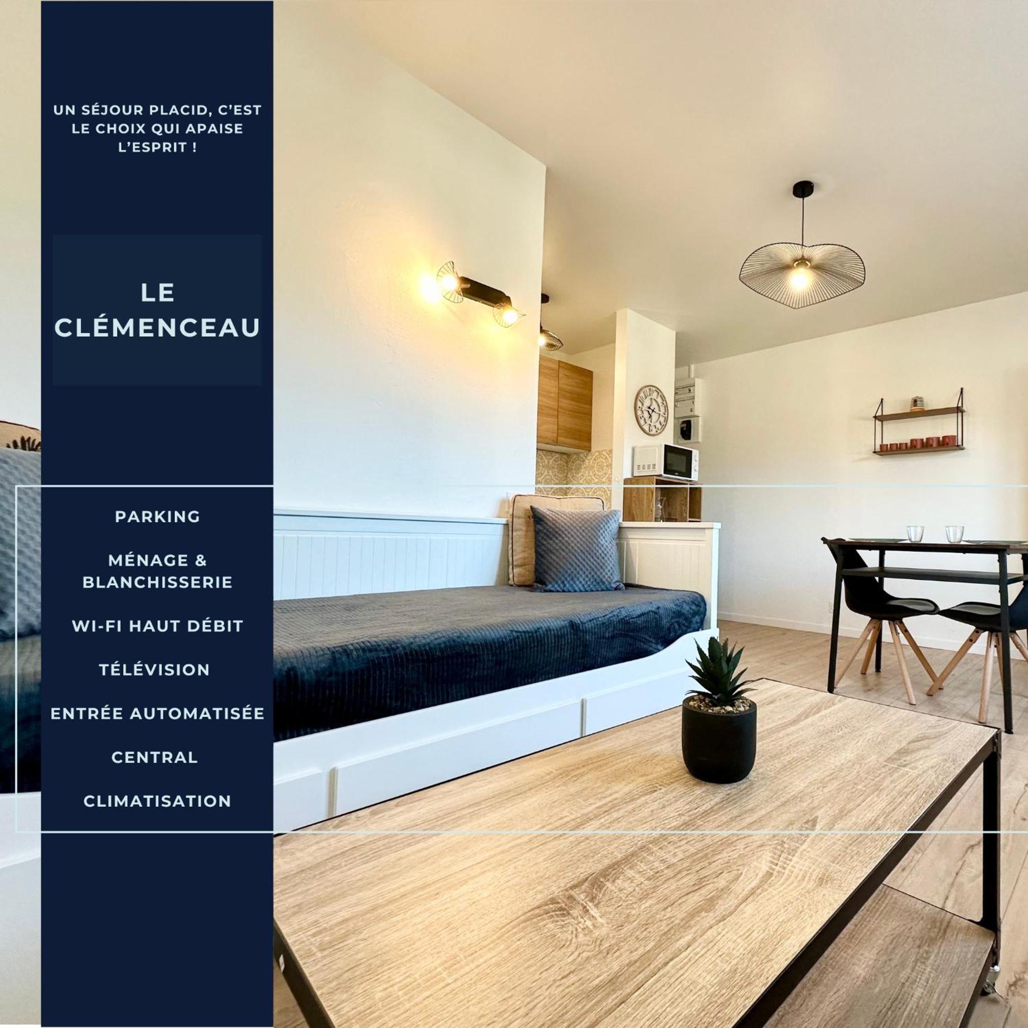 Appartement Le Clemenceau - Parking Prive - Fibre & Clim à Mont-de-Marsan Extérieur photo